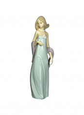 Decorative Porcelain Doll Figurine Multicolour 3.1x2x7.9inch