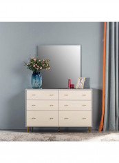 Rehan Dresser With Mirror Multicolour 120x42x80cm