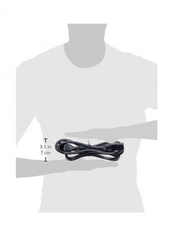 CAB-C13 To C14 Standard Power Supply Cable 6.6feet Black