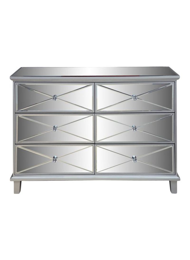 Winton Rectangular Dresser Silver 85x120x42centimeter