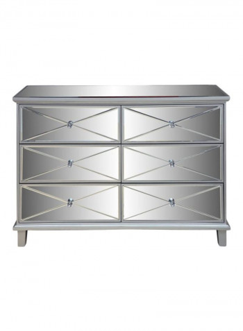 Winton Rectangular Dresser Silver 85x120x42centimeter