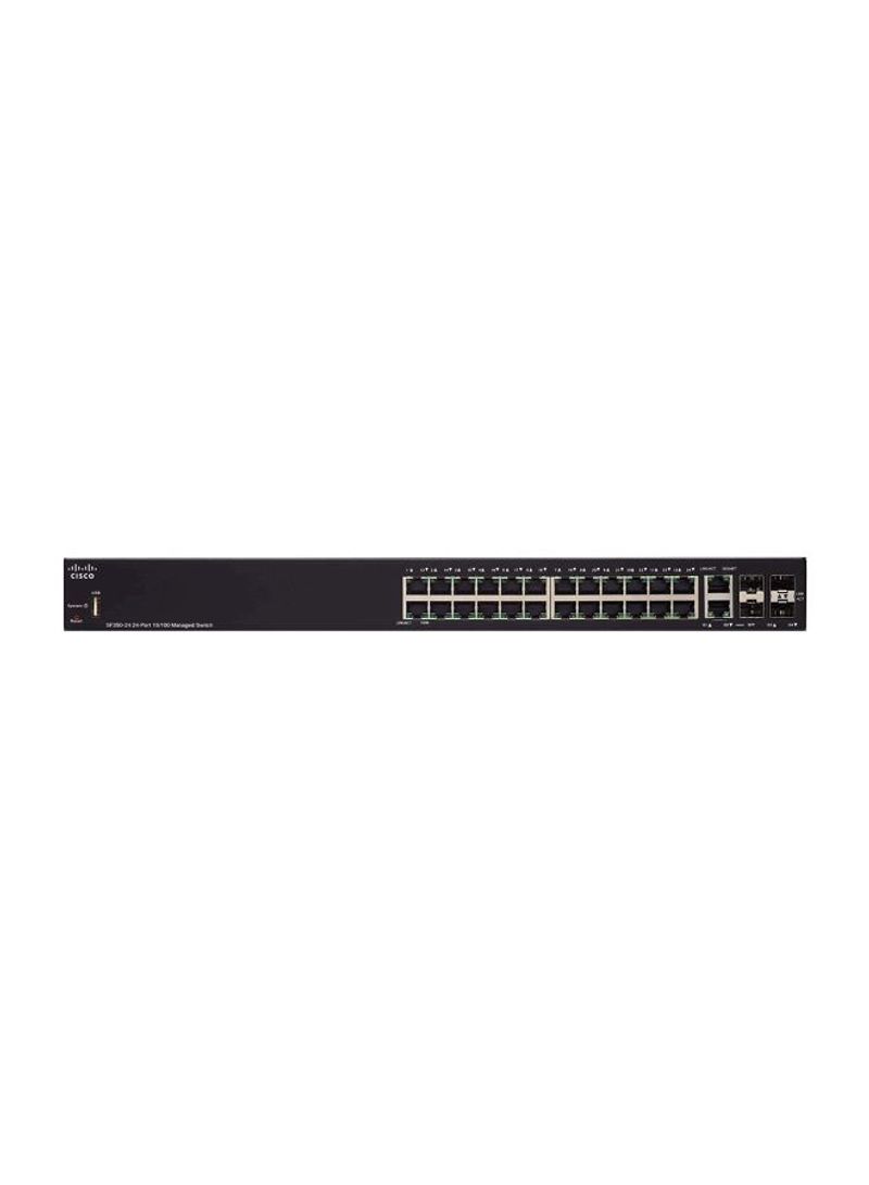 24-Ports Network Switch Black