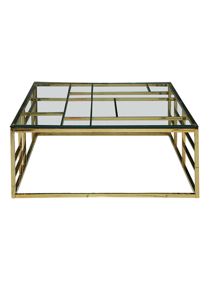 Rogaska Coffee Table Gold/Clear