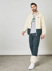 Lightweight Water-Resistant Tracksuit Beige/Green
