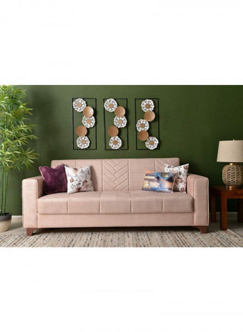 3-Seater Luxemburg Sofa Beige 92x90x220cm