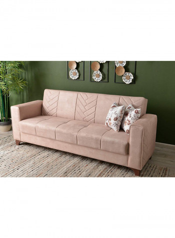 3-Seater Luxemburg Sofa Beige 92x90x220cm