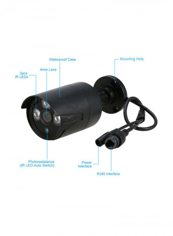8-Piece Full HD IR Night Vision Surveillance Camera Kit