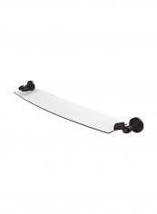 Dottingham Collection Glass Shelf Clear/Black 24inch