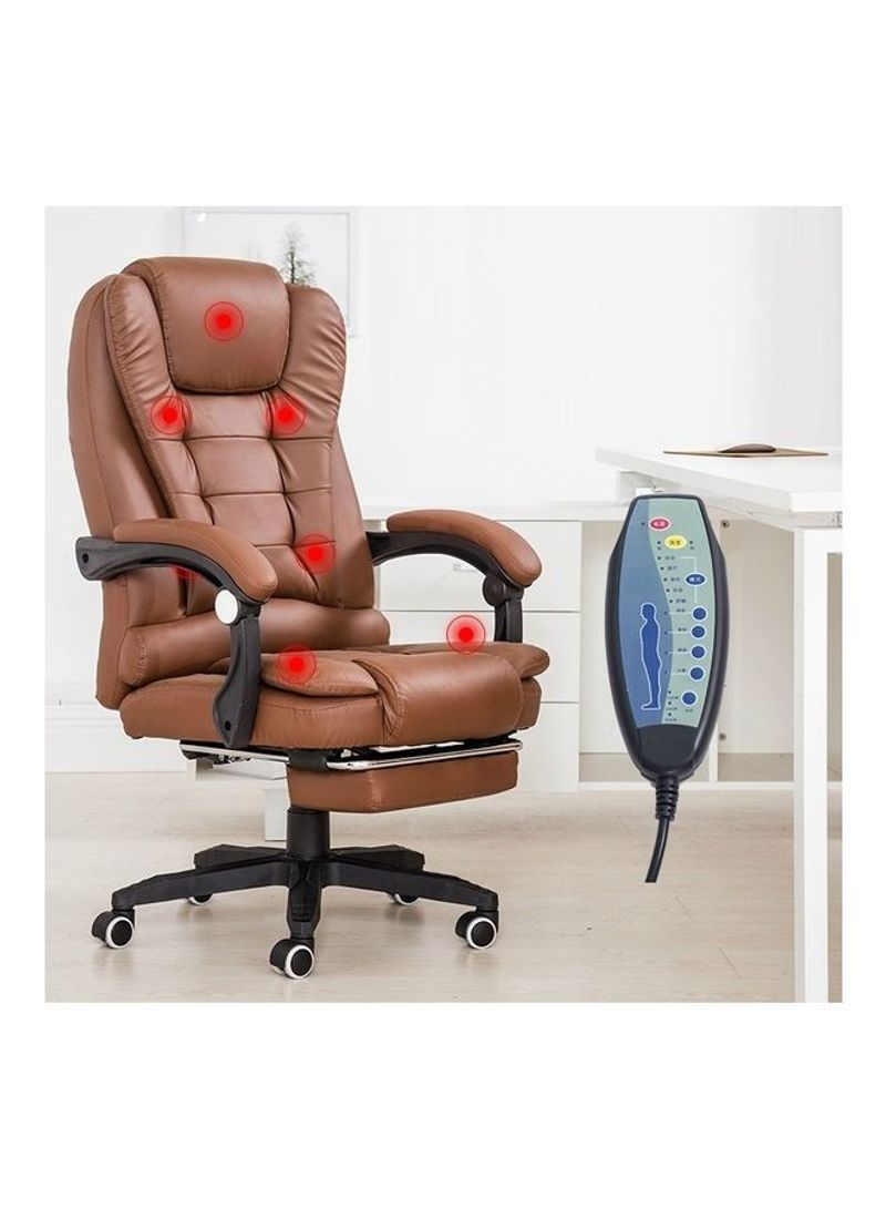 Modern Minimalist Lift Swivel Office Chair Brown/Black