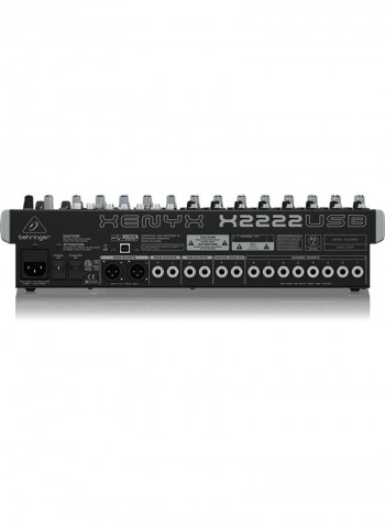 Premium 22-Input 2/2-Bus Mixer With Multi-FX Processor X2222USB Grey/Red/Blue
