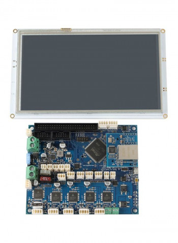 Advanced 32 Bit Printer Motherboard With Paneldue 7i TouchScreen Controller Grey/Blue