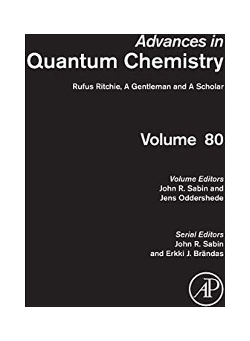 Advances In Quantum Chemistry Hardcover English by John R. Sabin