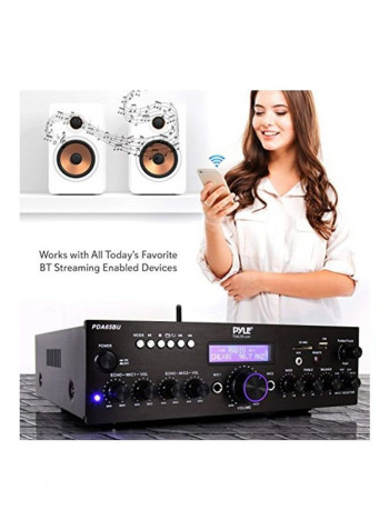 Wireless Bluetooth Power Amplifier System PDA65BU Black