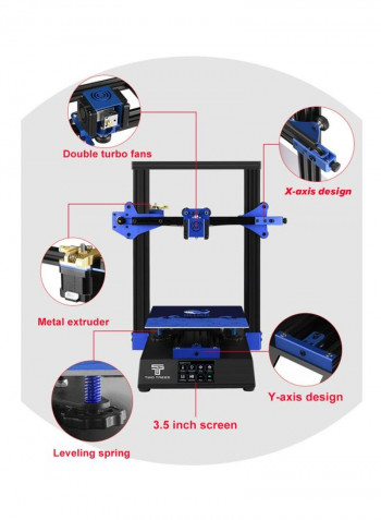 Bluer 3D Printer Black/Blue