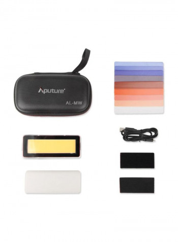 Waterproof LED Video Light 11.75x3.2x4.35centimeter Yellow/Black/Red
