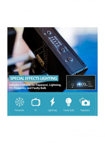 Waterproof LED Video Light 11.75x3.2x4.35centimeter Yellow/Black/Red