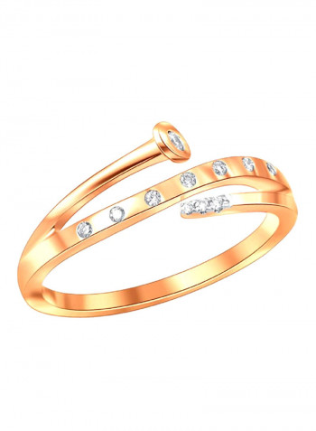 18 Karat White Gold 0.07 Carat Diamond Ring