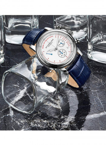 Men's Casual Leather Quartz Analog Wrist Watch 895.04
