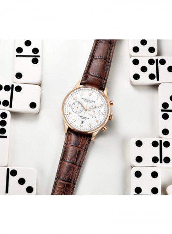 Men's Casual Leather Quartz Chronograph Wrist Watch 896.04