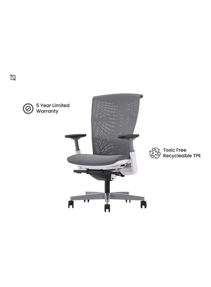 ICON Premium Ergonomic Office Chair White/Grey