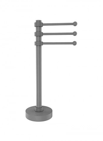 3-swing Arm Guest Towel Holder Matte Grey 9x8x15inch