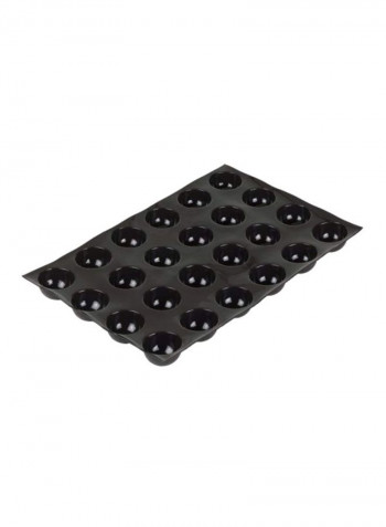 Half-Sphere Shaped Mold Black 26x18x1.6inch