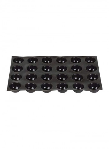 Half-Sphere Shaped Mold Black 26x18x1.6inch