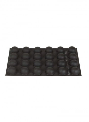 Half-Sphere Shaped Mold Black 26x18x1.6inch