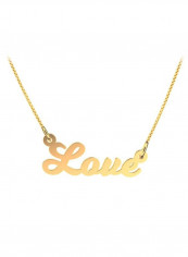 22 Karat Gold Love Design Pendant Necklace
