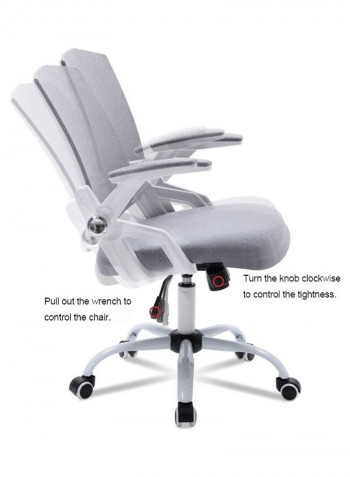 Rotating Chair with Soft Cushion Grey