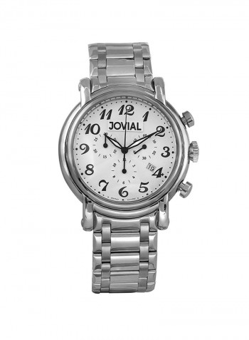 Men's Casual Stainless Steel Chronograph Wrist Watch 6618 GSMC 01