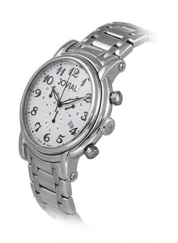 Men's Casual Stainless Steel Chronograph Wrist Watch 6618 GSMC 01