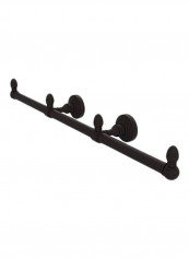 Waverly Place Collection 3-Arm Towel Holder Black 22.5inch