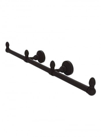 Waverly Place Collection 3-Arm Towel Holder Black 22.5inch