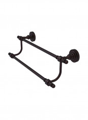 Retro Dot Collection Double Towel Bar Brown 18inch