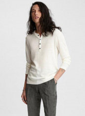 Long Sleeve Henley T-Shirt White reviews Long Sleeve Henley T-Shirt White
