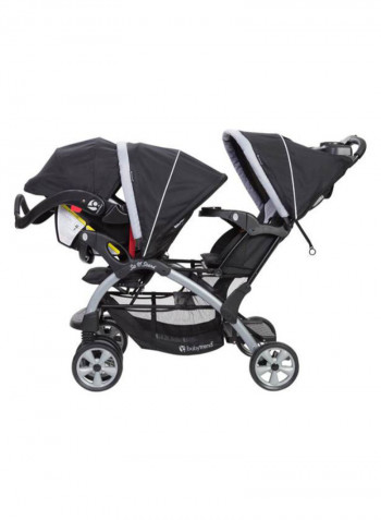 Sit N' Stand Double Stroller - Black/Grey