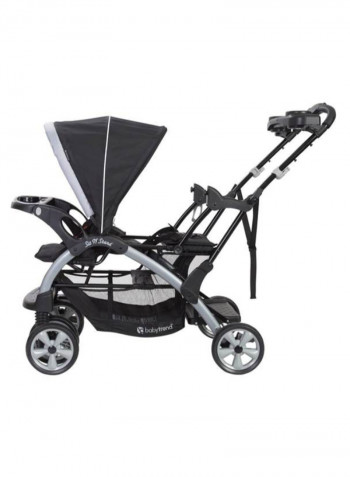 Sit N' Stand Double Stroller - Black/Grey