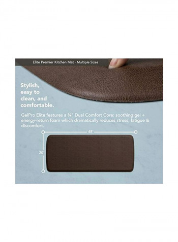 Elite Premier Anti-Fatigue Floor Mat Brown 20x36inch