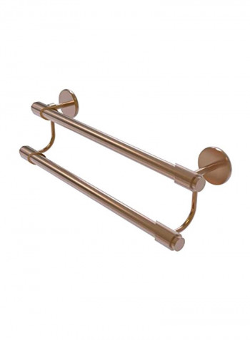 Tribecca Collection Double Towel Bar Brushed Bronze 30inch