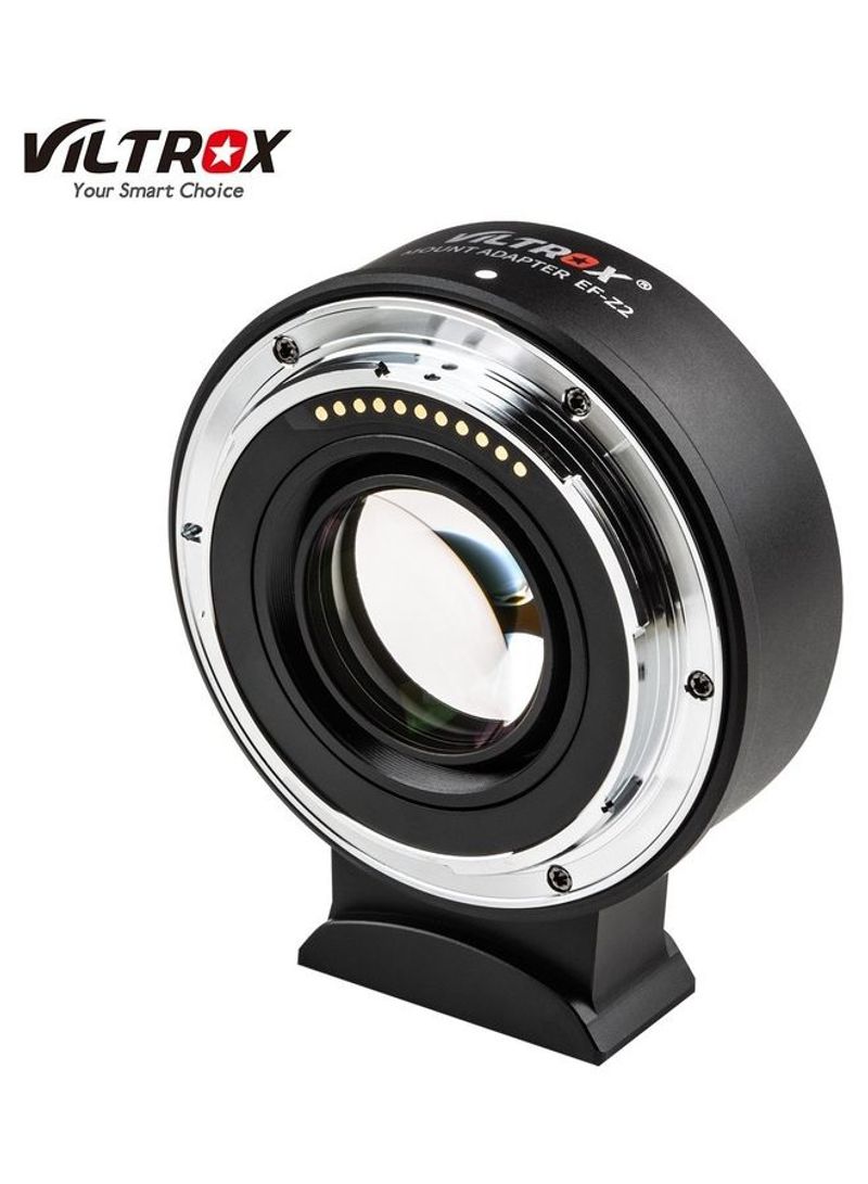 Auto Focus Lens Mount Adapter With Base Black