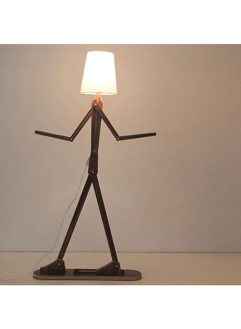 Personality Creative Adjustable Wooden Floor Lamp Black/Yellow 162x80x20centimeter