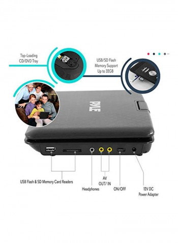 Portable DVD CD Player PDH14 Black