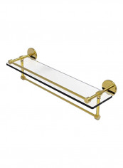 Towel Bar Glass Shelf Gold 22inch