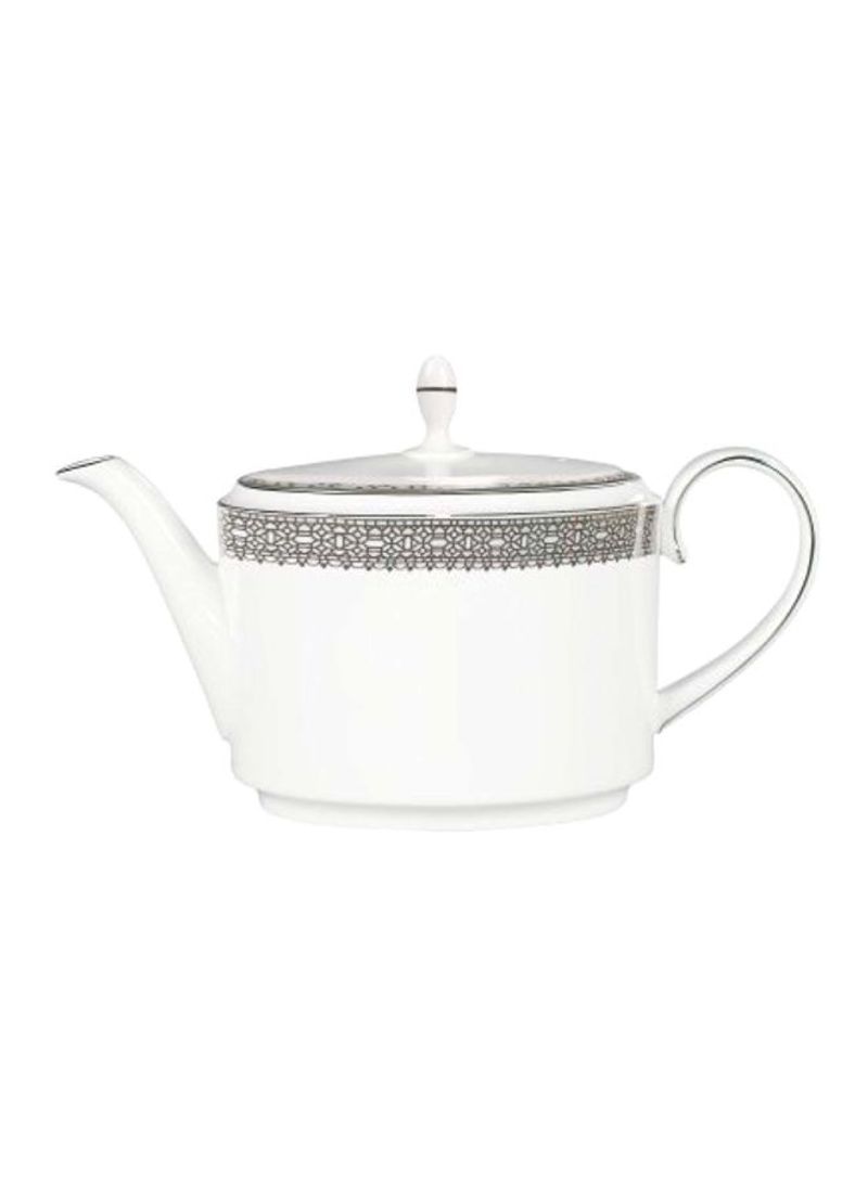 Vera Lace Teapot White/Black