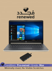 Renewed - 14-CF0006DX Notebook With 14-Inch Display, Intel Core i3 Processor/7th Gen/4GB RAM/128GB SSD/HD Integrated Graphics 620 Gold