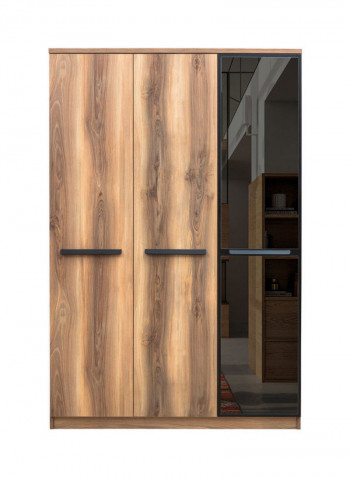 Nevada 3-Door Wardrobe Brown 55x202x134cm