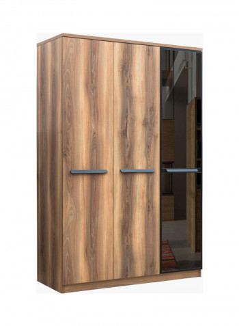 Nevada 3-Door Wardrobe Brown 55x202x134cm