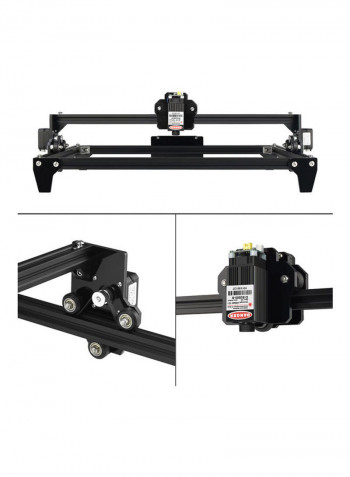 Laser Engraving Cutting Machine Black