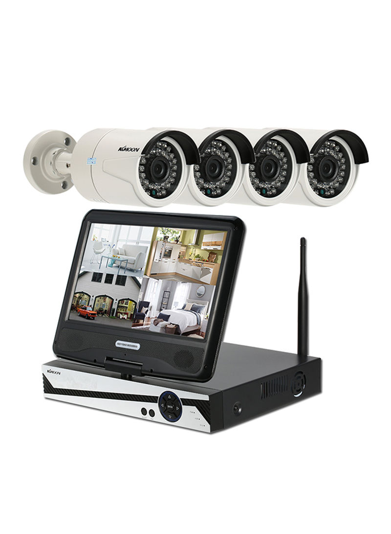 Wireless WiFi IP Night Vision Surveillance Camera Black/Gold 4.263kg
